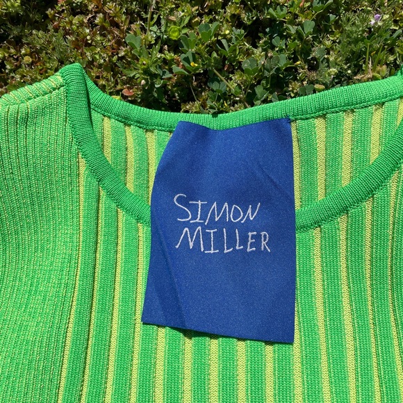 Simon Miller Cyclone Striped Knit Baby T-Shirt - Picture 5 of 6